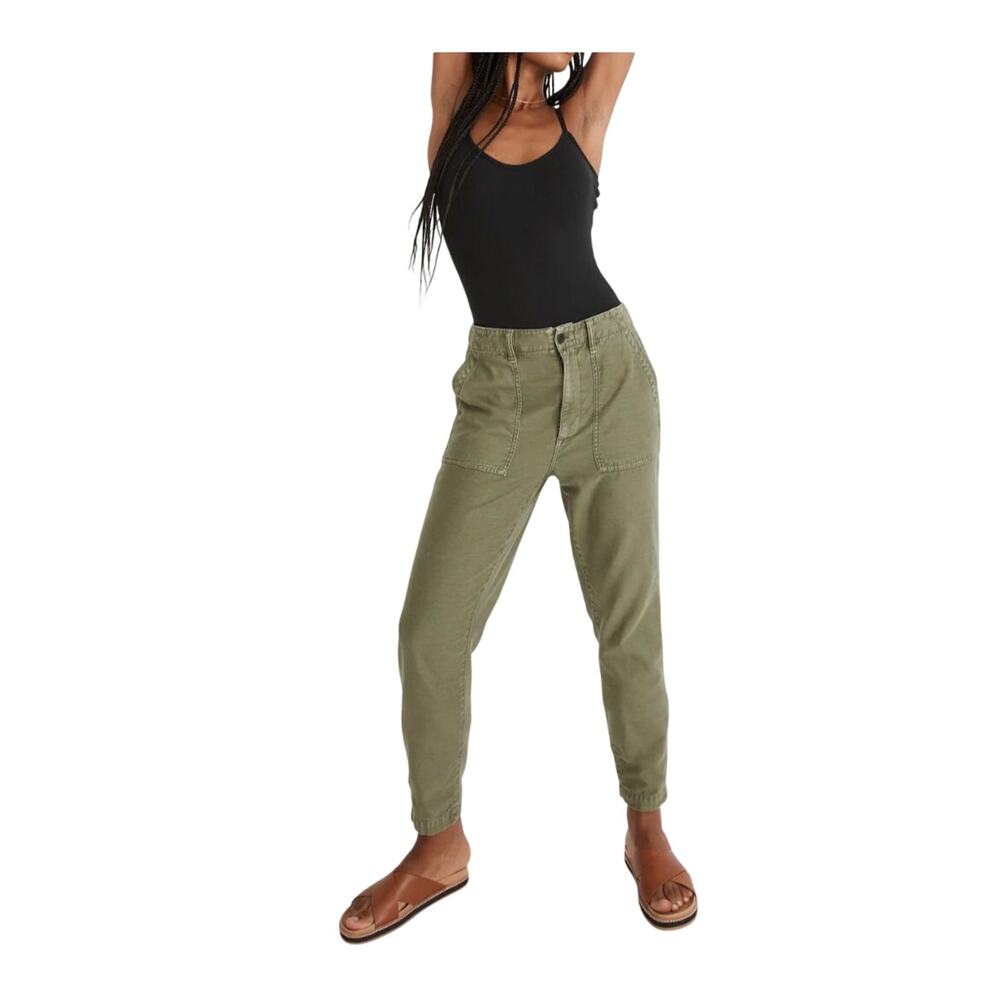 Madewell Curvy Griff Tapered Fatigue Pants 25 Vintage Inspired Relaxed Cropped - Picture 6 of 6
